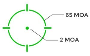 Holosun HSAEMS-221301 Solar Green Dot MRS Sight 2 MOA/65 MOA Circle - Image 2